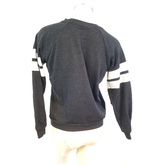 3/$25 Ok, But First Coffee Sweatshirt Gray - Picture 3 of 5